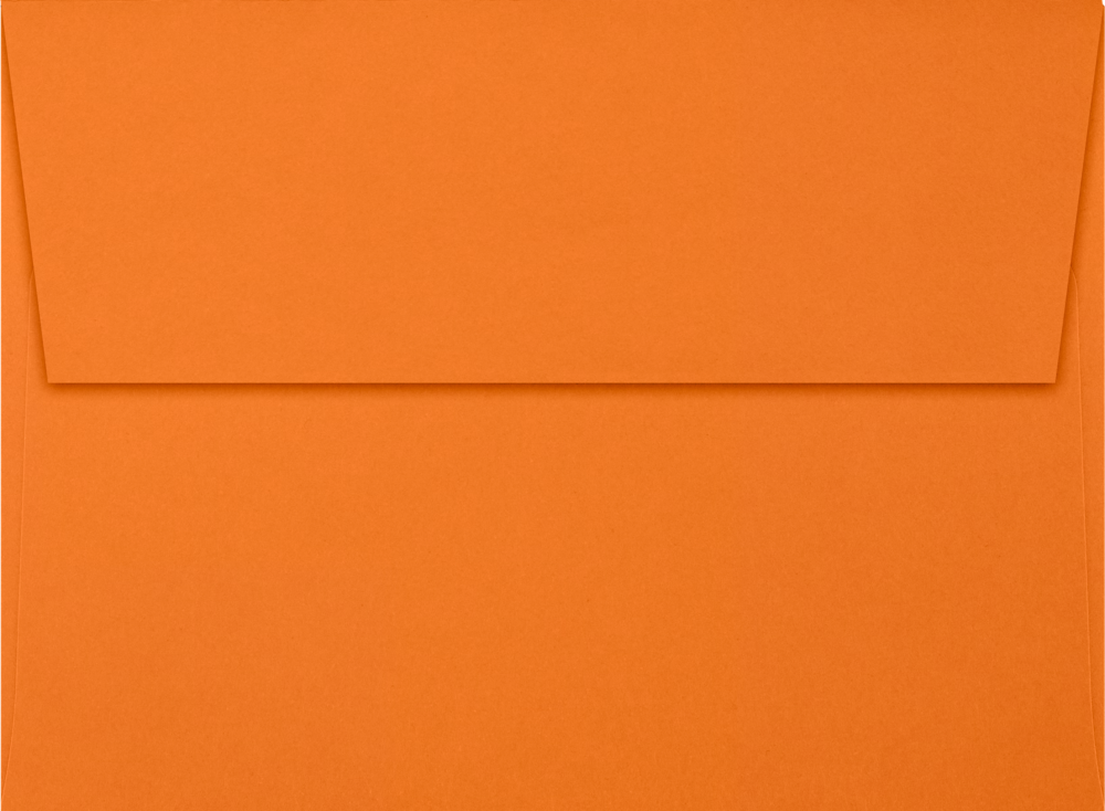 Mandarin Orange 32lb A6 Invitation Envelopes (4 3/4 x 6 1/2) with Peel & Seal