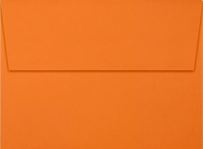 Mandarin Orange 32lb A6 Invitation Envelopes (4 3/4 x 6 1/2) with Peel & Seal