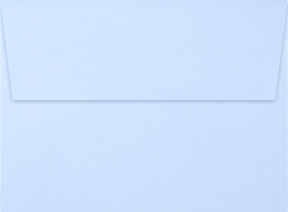 Baby Blue 32lb A6 Invitation Envelopes (4 3/4 x 6 1/2) with Peel & Seal