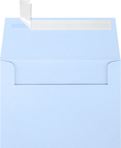 Baby Blue 32lb A6 Invitation Envelopes (4 3/4 x 6 1/2) with Peel & Seal