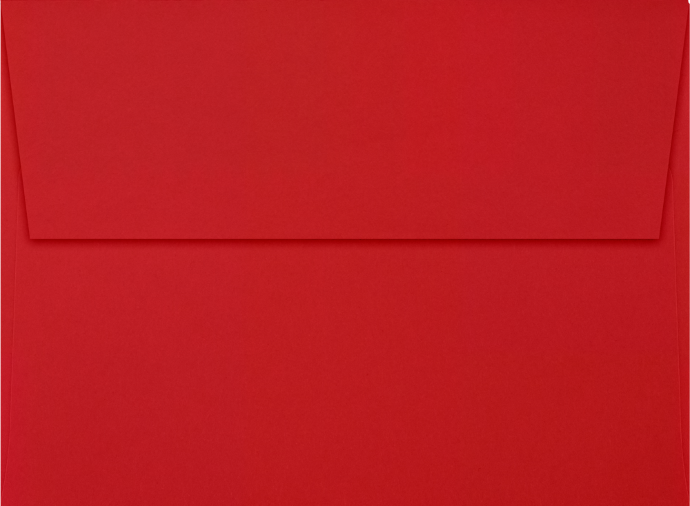 Red 32lb A6 Invitation Envelopes (4 3/4 x 6 1/2) with Peel & Seal