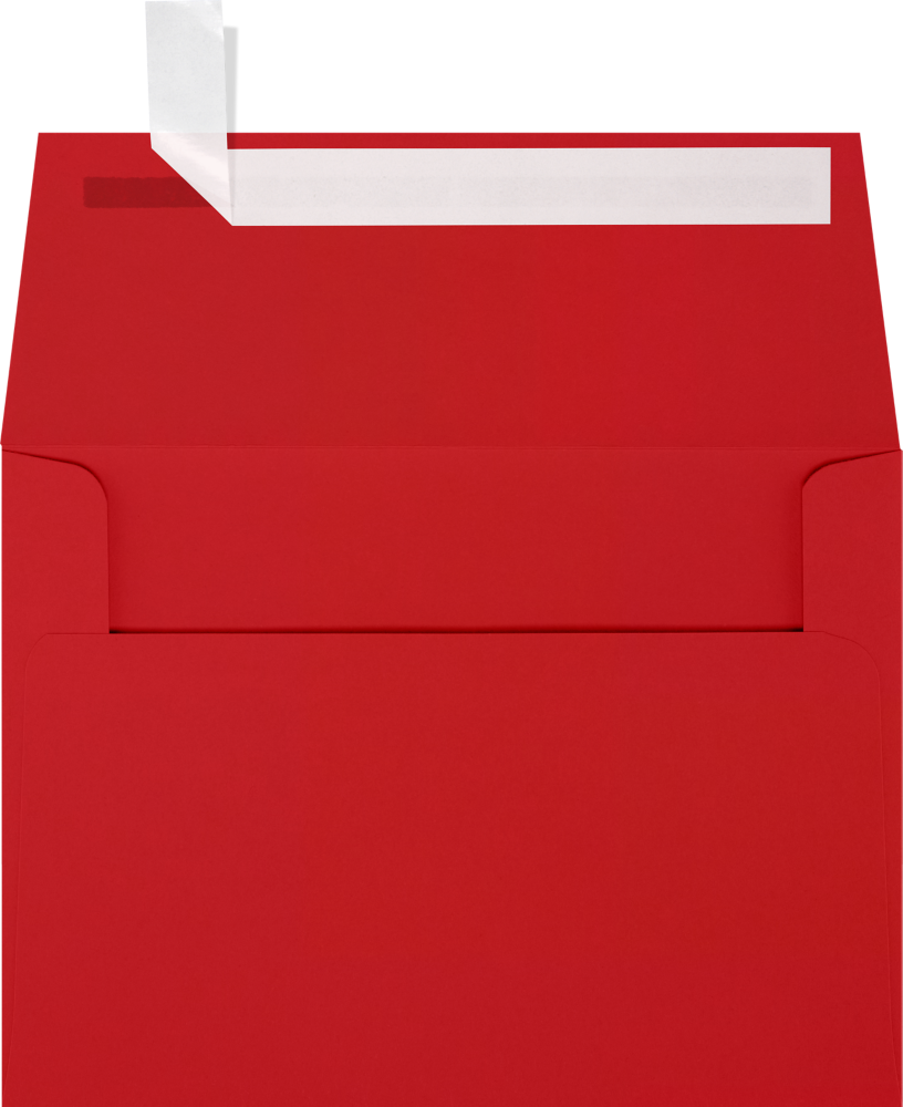 Red 32lb A6 Invitation Envelopes (4 3/4 x 6 1/2) with Peel & Seal