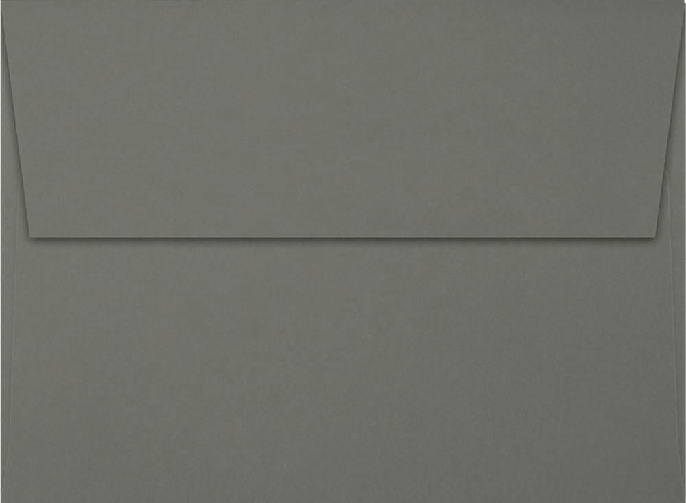 Dark Smoke Gray 32lb A6 Invitation Envelopes (4 3/4 x 6 1/2) with Peel & Seal