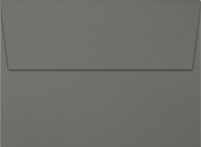 Dark Smoke Gray 32lb A6 Invitation Envelopes (4 3/4 x 6 1/2) with Peel & Seal