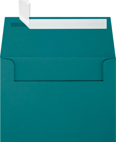 Teal Blue 32lb A6 Invitation Envelopes (4 3/4 x 6 1/2) with Peel & Seal