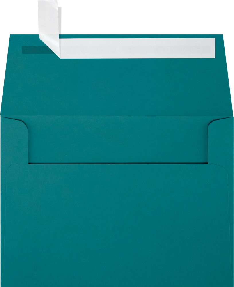 Teal Blue 32lb A6 Invitation Envelopes (4 3/4 x 6 1/2) with Peel & Seal