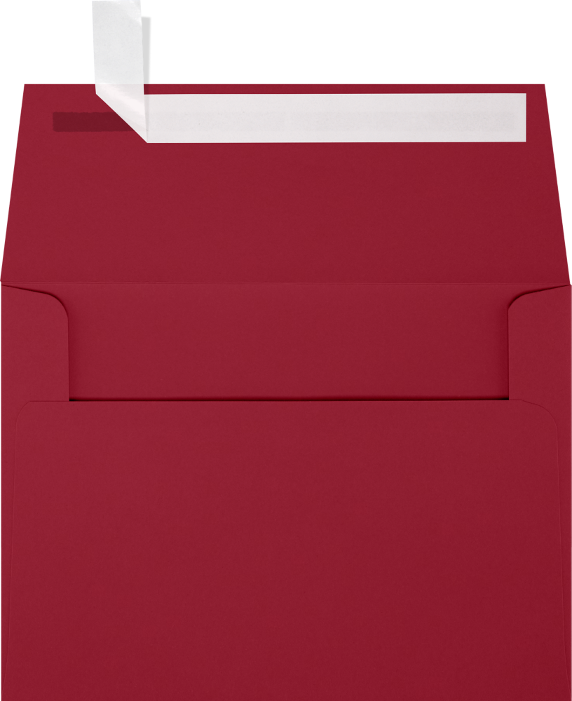 Garnet Dark Red 32lb A6 Invitation Envelopes (4 3/4 x 6 1/2) with Peel & Seal