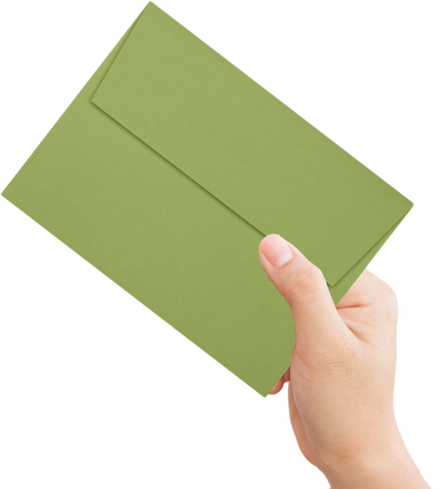 Olive Green 28lb A6 Invitation Envelopes (4 3/4 x 6 1/2) with Peel & Seal