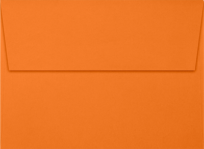 Mandarin Orange 32lb A7 Invitation Envelopes (5 1/4 x 7 1/4) with Peel & Seal