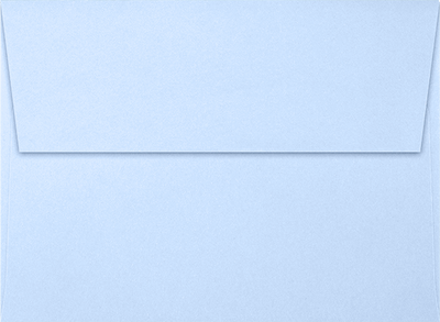 Baby Blue 32lb A7 Invitation Envelopes (5 1/4 x 7 1/4) with Peel & Seal