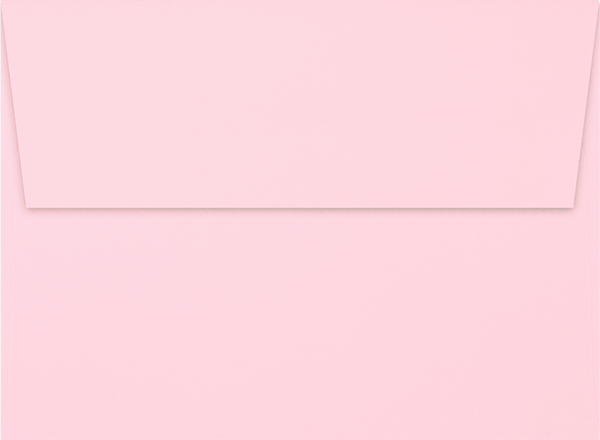 Baby Candy Pink 32lb A7 Invitation Envelopes (5 1/4 x 7 1/4) with Peel & Seal