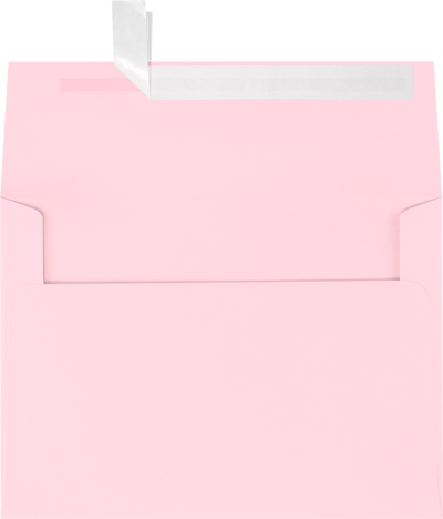 Baby Candy Pink 32lb A7 Invitation Envelopes (5 1/4 x 7 1/4) with Peel & Seal