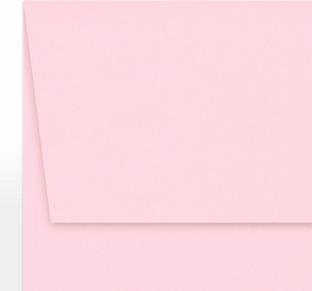 Baby Candy Pink 32lb A7 Invitation Envelopes (5 1/4 x 7 1/4) with Peel & Seal