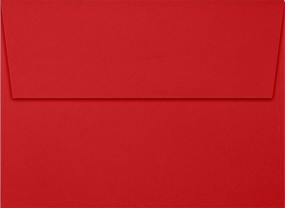 Red 32lb A7 Invitation Envelopes (5 1/4 x 7 1/4) with Peel & Seal