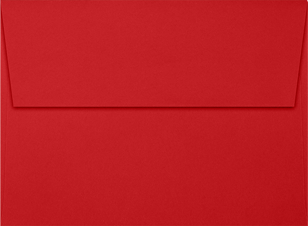 Red 32lb A7 Invitation Envelopes (5 1/4 x 7 1/4) with Peel & Seal