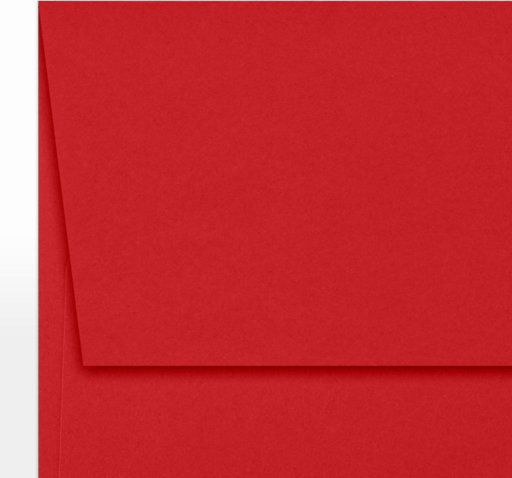 Red 32lb A7 Invitation Envelopes (5 1/4 x 7 1/4) with Peel & Seal