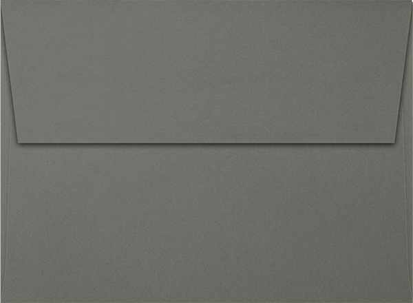 Dark Smoke Gray 32lb A7 Invitation Envelopes (5 1/4 x 7 1/4) with Peel & Seal