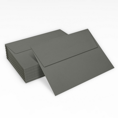Dark Smoke Gray 32lb A7 Invitation Envelopes (5 1/4 x 7 1/4) with Peel & Seal
