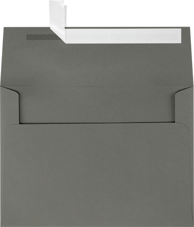 Dark Smoke Gray 32lb A7 Invitation Envelopes (5 1/4 x 7 1/4) with Peel & Seal