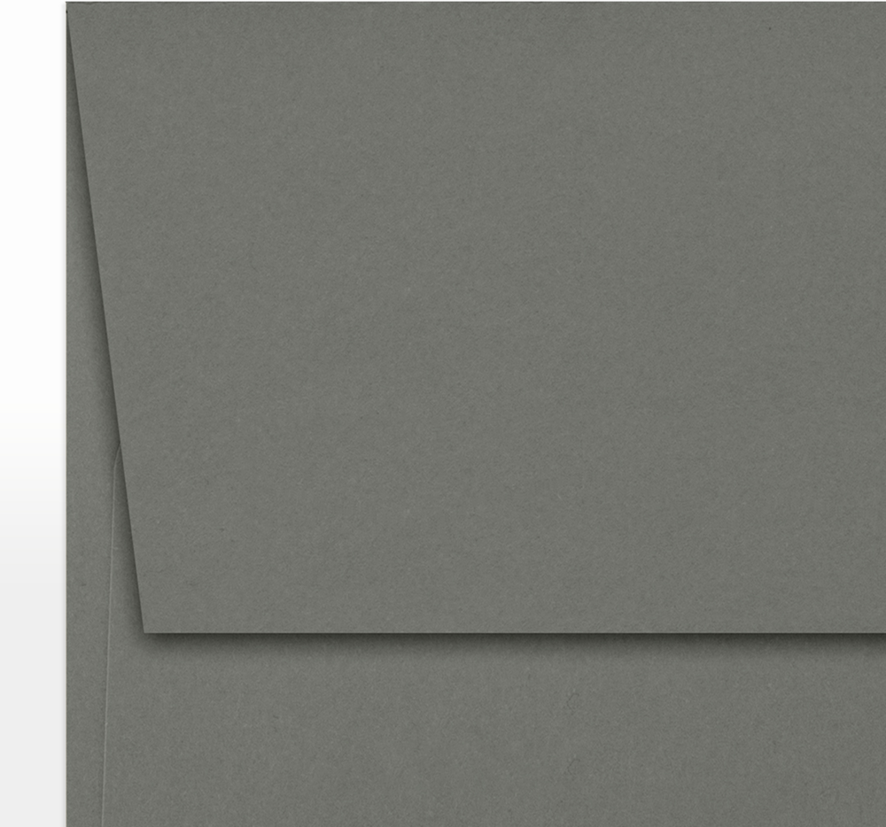 Dark Smoke Gray 32lb A7 Invitation Envelopes (5 1/4 x 7 1/4) with Peel & Seal