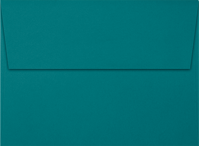 Teal Blue 32lb A7 Invitation Envelopes (5 1/4 x 7 1/4) with Peel & Seal