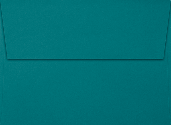 Teal Blue 32lb A7 Invitation Envelopes (5 1/4 x 7 1/4) with Peel & Seal