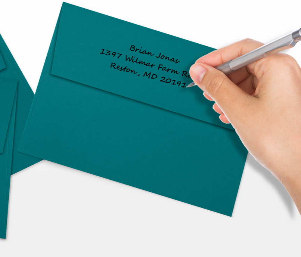 Teal Blue 32lb A7 Invitation Envelopes (5 1/4 x 7 1/4) with Peel & Seal