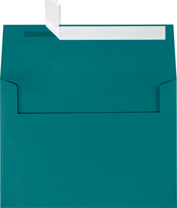 Teal Blue 32lb A7 Invitation Envelopes (5 1/4 x 7 1/4) with Peel & Seal