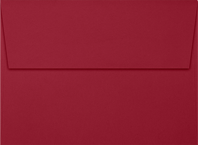 Garnet Dark Red 32lb A7 Invitation Envelopes (5 1/4 x 7 1/4) with Peel & Seal
