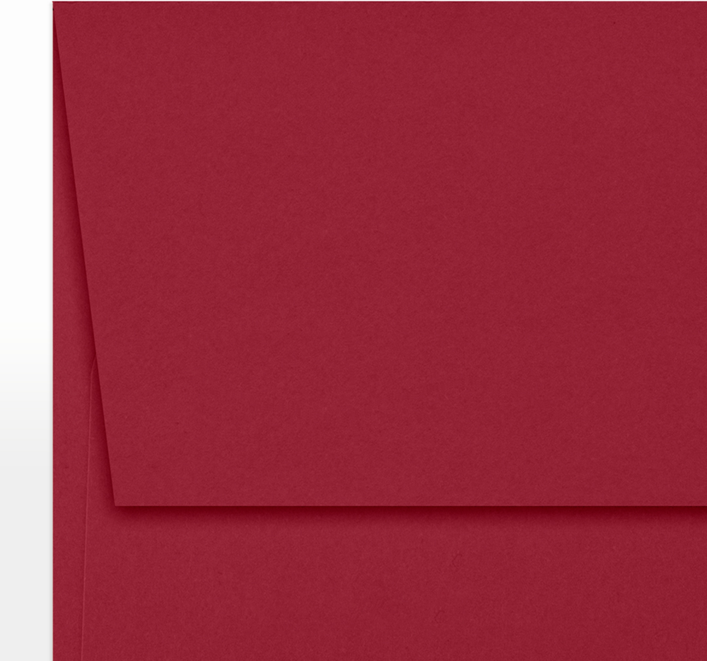 Garnet Dark Red 32lb A7 Invitation Envelopes (5 1/4 x 7 1/4) with Peel & Seal