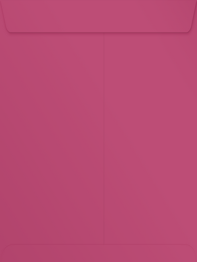 Fuchsia Pink Magenta 32lb 9 x 12 Open End Envelopes with Peel & Seal