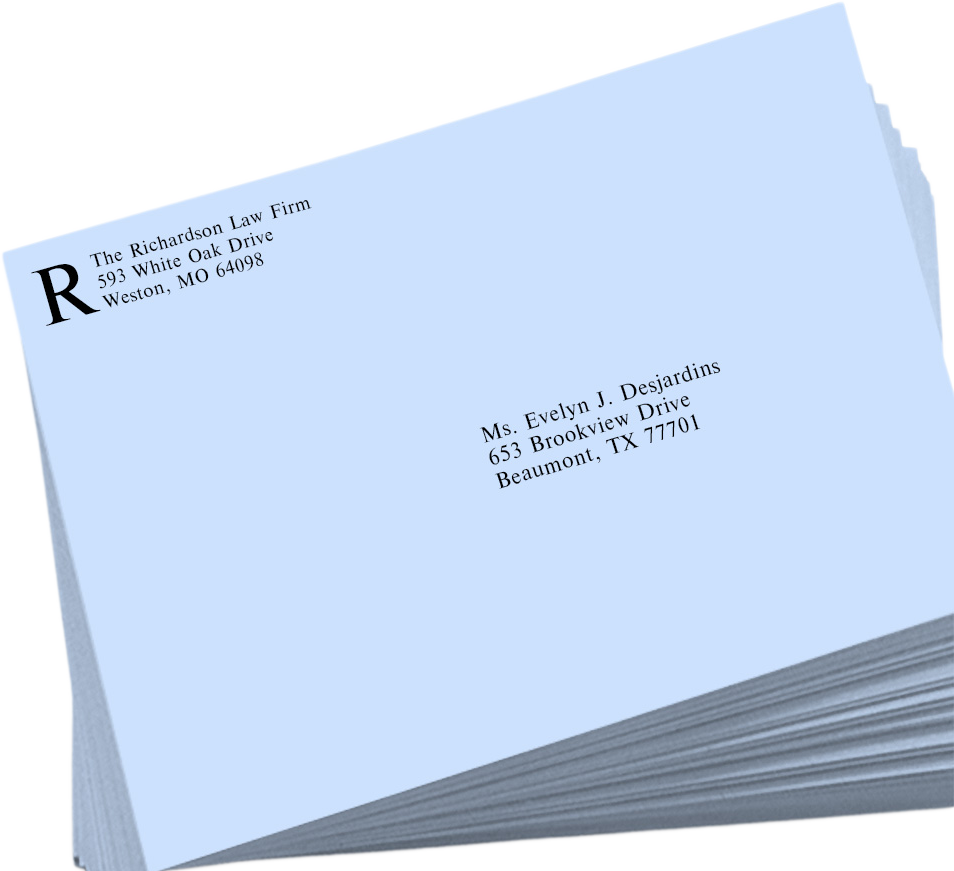 Baby Blue 32lb 9 x 12 Open End Envelopes with Peel & Seal