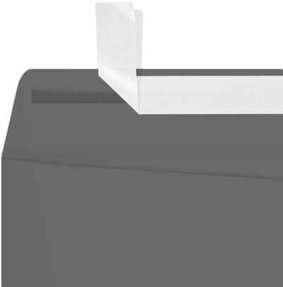 Dark Smoke Gray 32lb 9 x 12 Open End Envelopes with Peel & Seal
