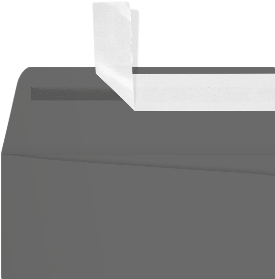 Dark Smoke Gray 32lb 9 x 12 Open End Envelopes with Peel & Seal