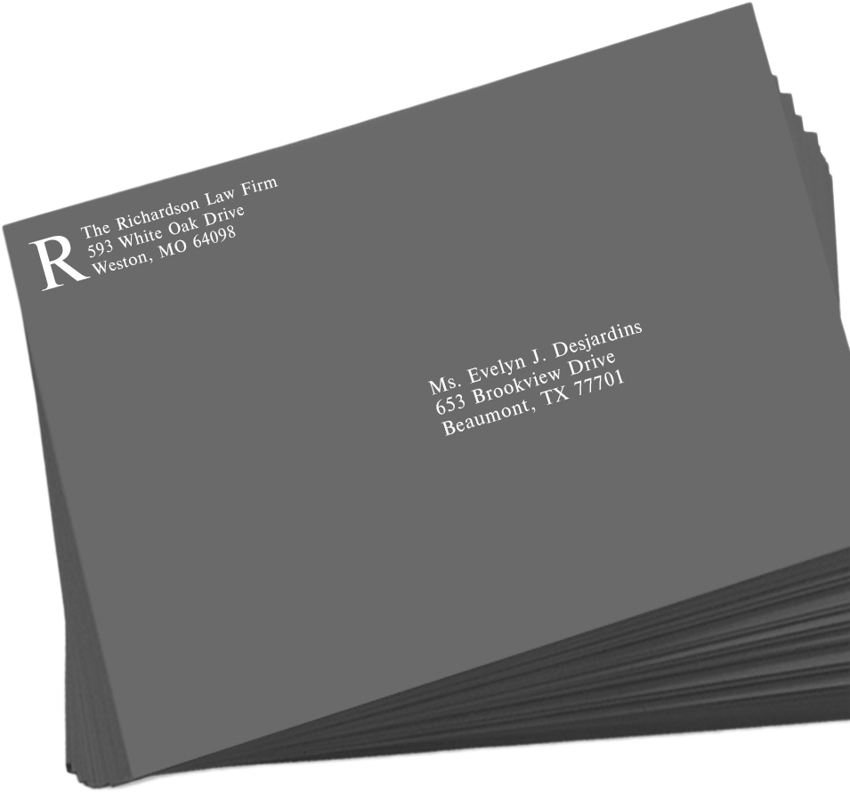 Dark Smoke Gray 32lb 9 x 12 Open End Envelopes with Peel & Seal