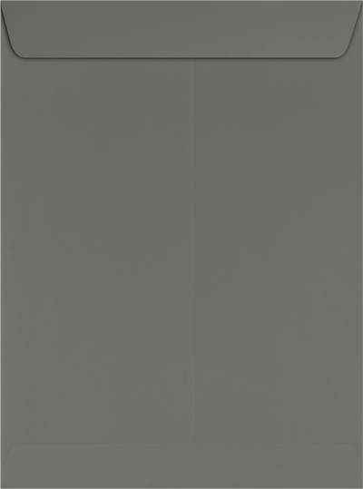 Dark Smoke Gray 32lb 9 x 12 Open End Envelopes with Peel & Seal