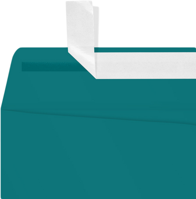 Teal Blue 32lb 9 x 12 Open End Envelopes with Peel & Seal