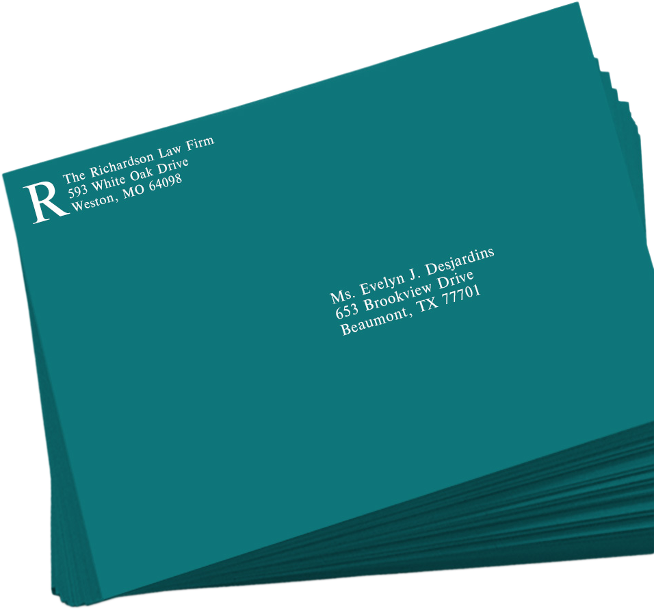 Teal Blue 32lb 9 x 12 Open End Envelopes with Peel & Seal