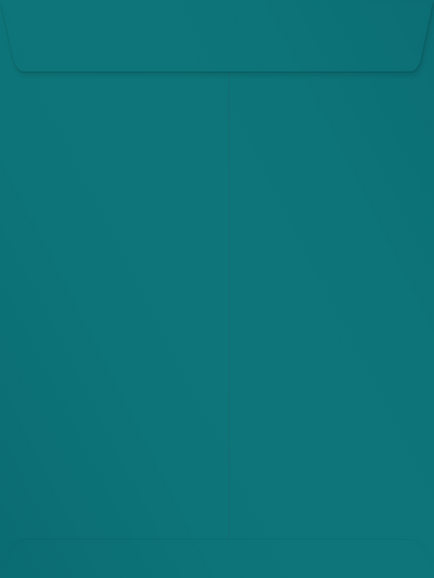 Teal Blue 32lb 9 x 12 Open End Envelopes with Peel & Seal
