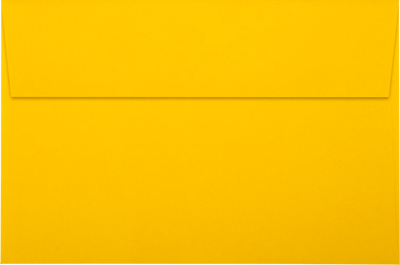 Sunflower Yellow 32lb A9 Invitation Envelopes (5 3/4 x 8 3/4) with Peel & Seal