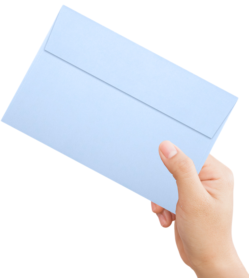 Baby Blue 32lb A9 Invitation Envelopes (5 3/4 x 8 3/4) with Peel & Seal