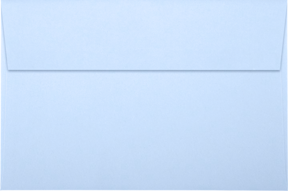 Baby Blue 32lb A9 Invitation Envelopes (5 3/4 x 8 3/4) with Peel & Seal