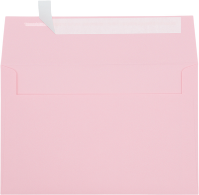 Baby Candy Pink 32lb A9 Invitation Envelopes (5 3/4 x 8 3/4) with Peel & Seal