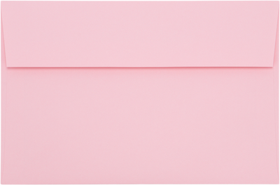 Baby Candy Pink 32lb A9 Invitation Envelopes (5 3/4 x 8 3/4) with Peel & Seal