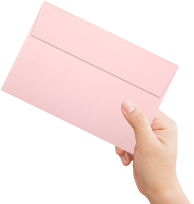 Baby Candy Pink 32lb A9 Invitation Envelopes (5 3/4 x 8 3/4) with Peel & Seal