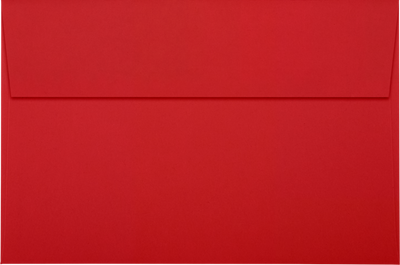 Red 32lb A9 Invitation Envelopes (5 3/4 x 8 3/4) with Peel & Seal