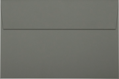Dark Smoke Gray 32lb A9 Invitation Envelopes (5 3/4 x 8 3/4) with Peel & Seal