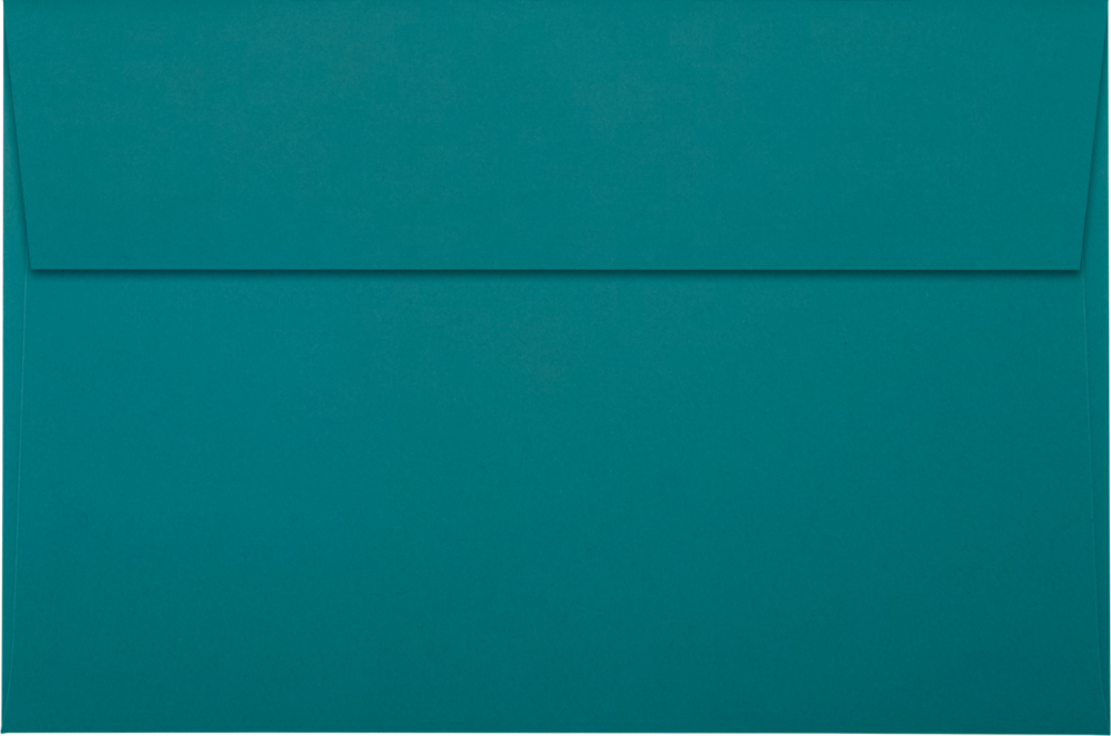 Teal Blue 32lb A9 Invitation Envelopes (5 3/4 x 8 3/4) with Peel & Seal