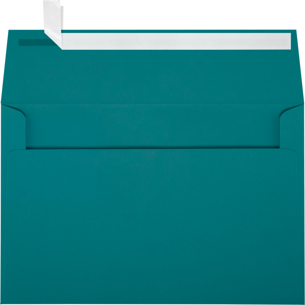 Teal Blue 32lb A9 Invitation Envelopes (5 3/4 x 8 3/4) with Peel & Seal