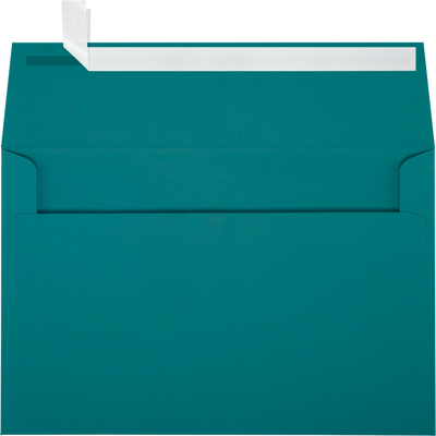 Teal Blue 32lb A9 Invitation Envelopes (5 3/4 x 8 3/4) with Peel & Seal